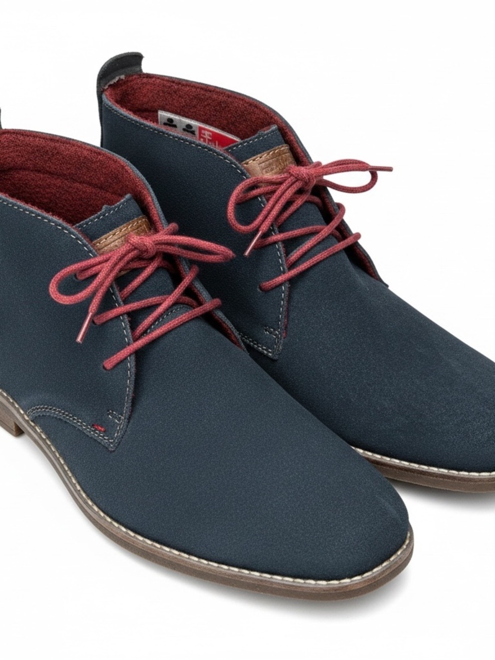 Rieker Blue Suede Chukka Ankle Boots Men’s Size 8 Comfort Shoes
